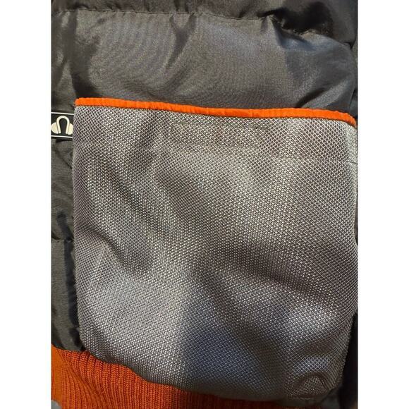 Andrew Marc Down Bomber Jacket Orange Inky L - Picture 12 of 16